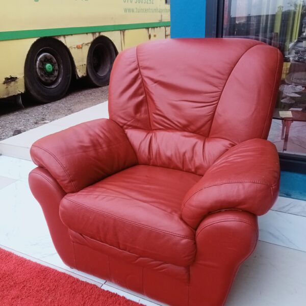 RF-5402 FAUTEUIL EN CUIR ROUGE