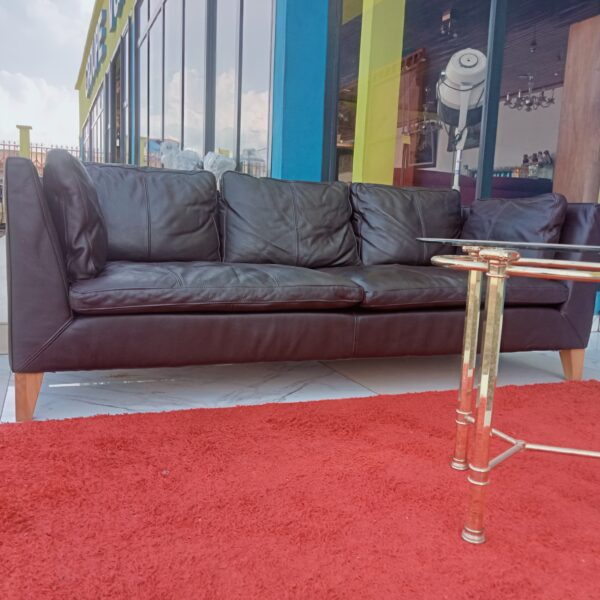 RF-5477 CANAPE EN CUIR MARRON 03 PLACES